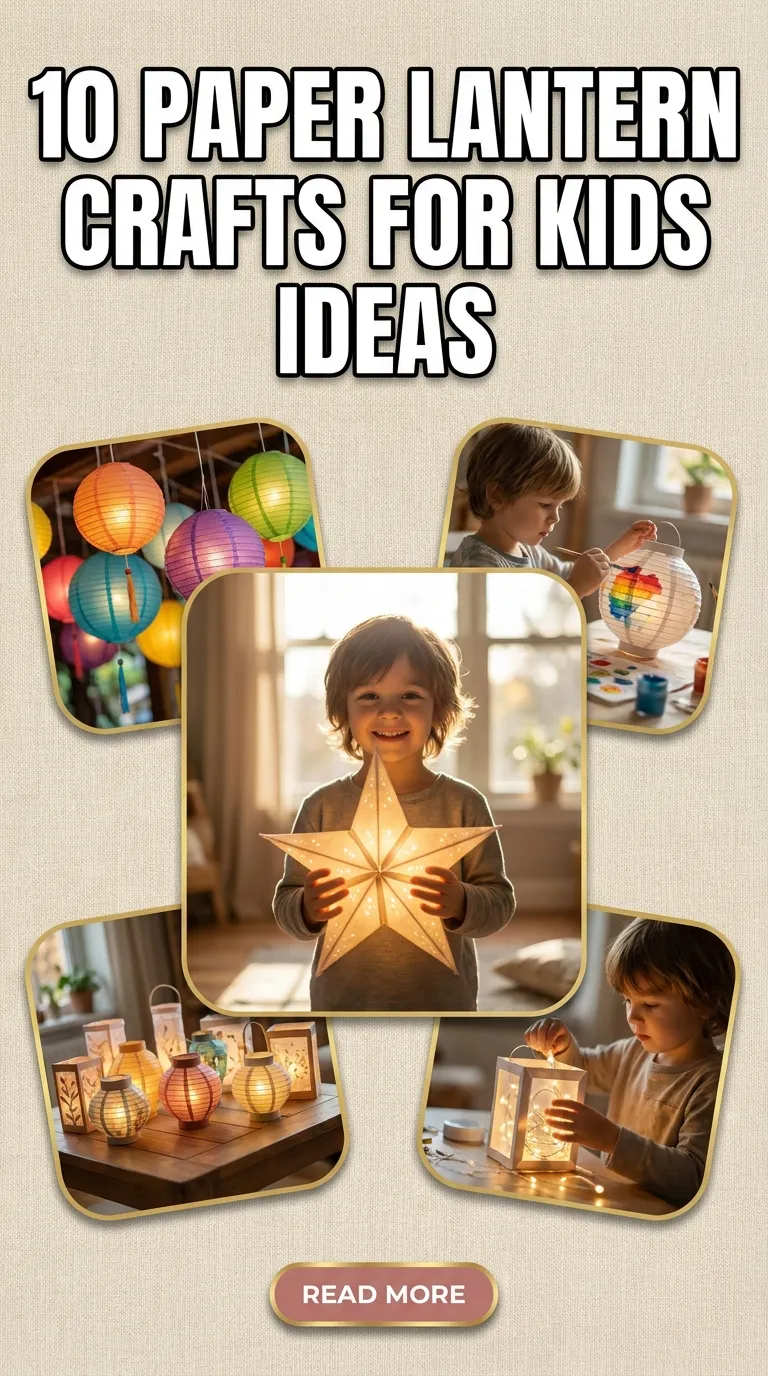 10 Paper Lantern Crafts for Kids Ideas