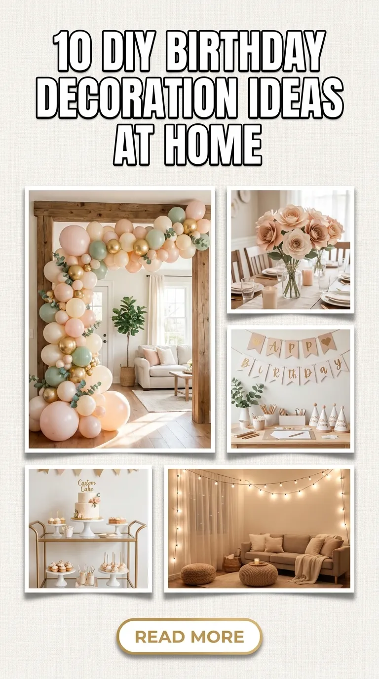 10 DIY Birthday Decoration Ideas at Home