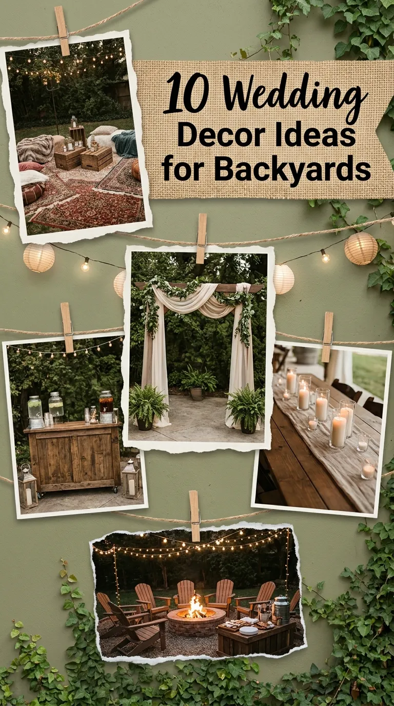 10 Wedding Decor Ideas for Backyards