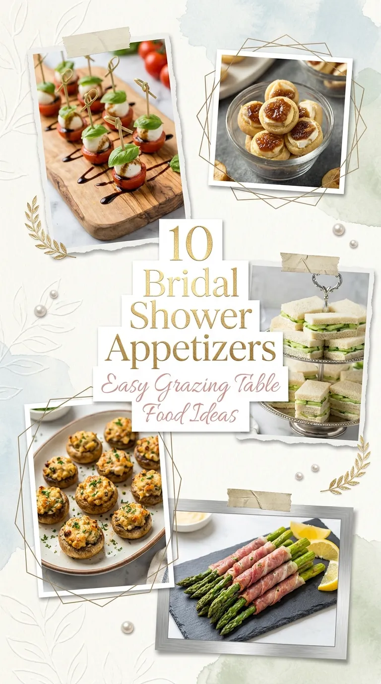 10 Bridal Shower Appetizers Easy Grazing Table Food Ideas 