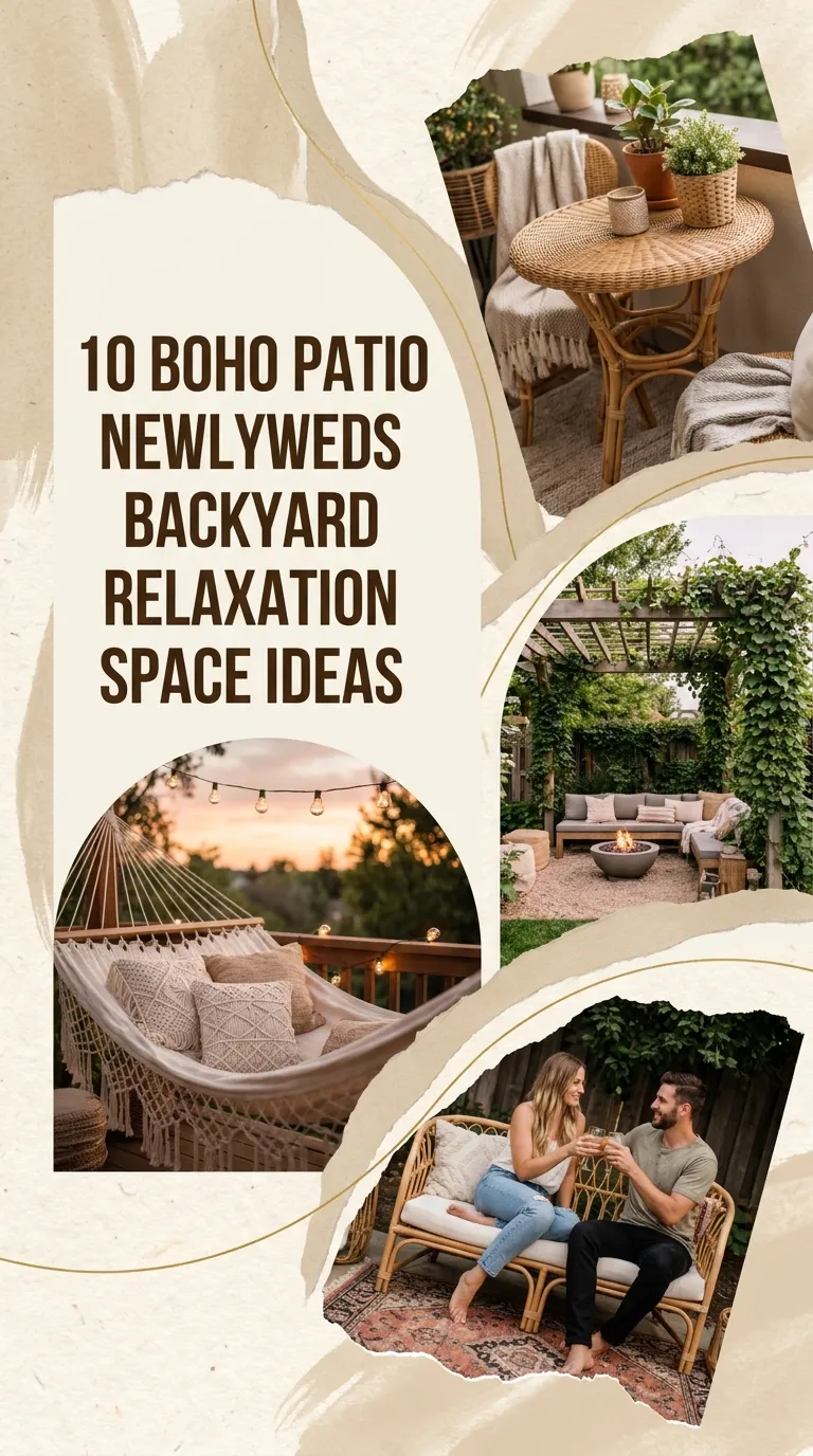 10 Boho Patio Newlyweds Backyard Relaxation Space Ideas