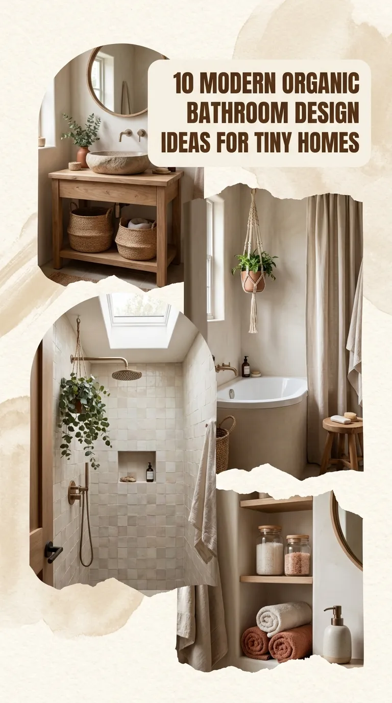 10 Modern Organic Bathroom Design Ideas for Tiny Homes