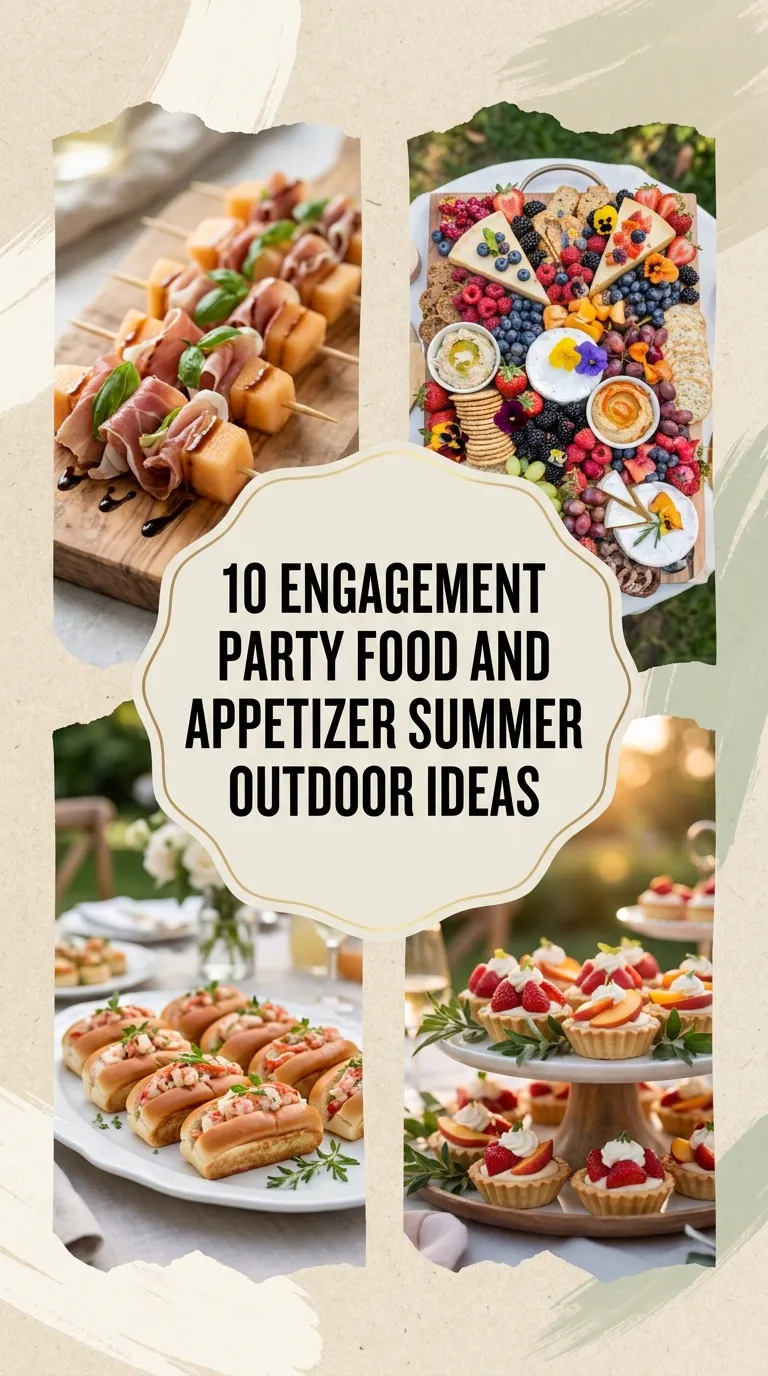 10 Engagement Party Food and Appetizer Summer Outdoor Ideas