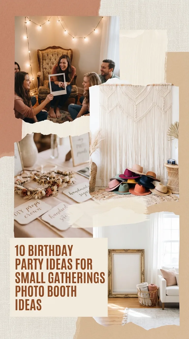 10 Birthday Party Ideas for Small Gatherings Photo Booth Ideas